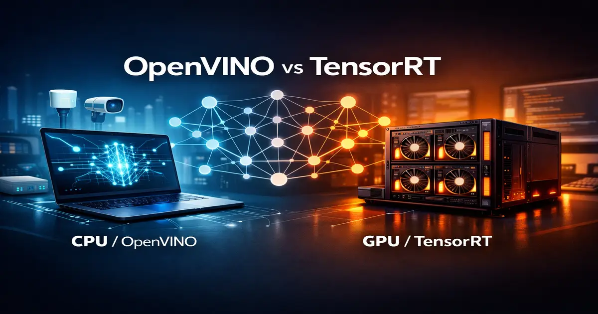 OpenVino vs tensorRT comparison